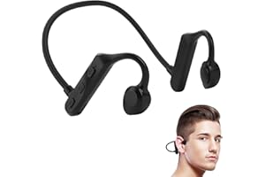 HUGWAIT Knochenschall Kopfhörer Bluetooth 5.2, Bone Conduction Headphones, Kopfhörer Wasserdicht Zum Schwimmen IPX5, Open Ear Kopfhörer Kabelloses für Jogging, Outdoor Sport, Radfahren, Wandern