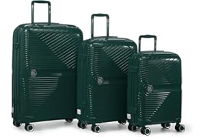 GYL Signature Set de 3 Valises – Petite + Moyenne + Grande, Bagages Rigides Légers 100% Polypropylène avec Serrure TSA, roulettes Pivotantes et Poignée Ergonomique – Sapin