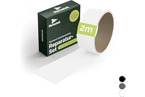 Nematek - Zestaw naprawczy do moskitiery – taśma naprawcza do moskitiery – taśma naprawcza do moskitiery, ochrona przed owadami na drzwi i okna – w różnych kolorach (biała)