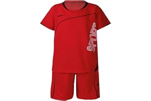 Oyolan Jungen Sportanzug Trainingsanzug Kurzarm T-Shirt mit Sportshorts Kinder Jogginganzug Fussball Basketball Outfits Gr. 122-164
