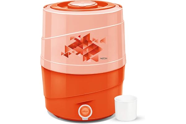 Milton Kool Rover 12 Water Jug PU Insulated, 11 litres, BPA Free, Leak Proof & Portable Jug, Sturdy Handles, Ideal for Travel, Picnic, Offices, Shops, Orange