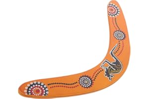 Toddmomy 1 Boomerang for Kids, Handmade Wooden Boomerang V Shape, Returning for Beginners and Kids, Funny Outdoor Game