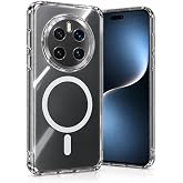Coverzone Honor Magic 8 Pro ile uyumlu Şeffaf Kılıf MagSafe Uyumlu G&uuml;&ccedil;l&uuml; Mıknatıslı Wireless Şarj Destekli Crystal Clear İnce