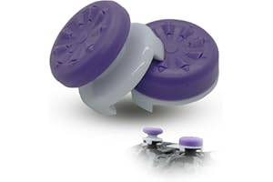 MatoSan® Aim Assist Lot de 2 Embouts surélevés pour Manette - 7 mm et 11 mm de précision - Compatible avec/Remplacement pour manettes PS4 et PS5 - Violet