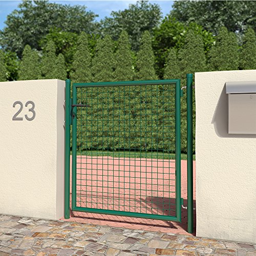 Gartentor Gartentür Tor Hoftor Einfahrtstor Pfosten verzinkt 100×120 - 2