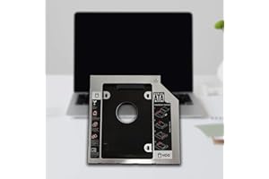 Wress Hard Drive Enclosure- Hard Drive Caddy Tray - External Hard Drive Enclosure SATA 2nd SSD HDD Hard Drive Caddy Adapter Tray for Laptop, CD, DVD-ROM, and Optical Bay Drive Slot