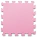 Menu Life Soft Play Mats for Kids Pure Colour EVA Foam Mats Flooring Jiasaw Puzzle Mats (16pcs, White & Purple & Pink)
