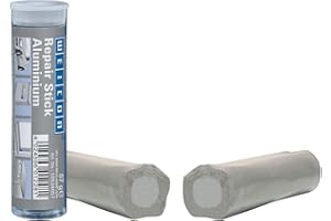 WEICON Aluminiowy drążek naprawczy 57 g, 2 komponenty specjalna samoprzylepna żywica epoksydowa do szybkiej i odpornej na rdzę naprawy części metalowych.