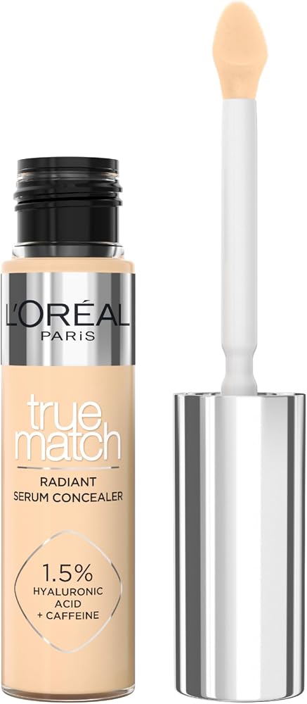 L'Oreal Paris True Match Aydınlatan Serum Kapatıcı - 4D Light Medium | Kapatıcı gibi düzeltir, göz serumu gibi bakım yapar, %1,5 hiyalüron, kafein, ince çizgileri düzleştirir, True Match Radiant