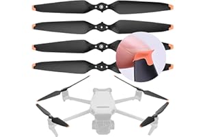 DERAY | Elica per drone DJI Mavic 3, Mavic 3 Pro, Mavic 3 Classic, Cine, elica silenziosa, punta in TPU/silicone AA