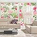 Produktbild poolafe Flamingo Paml Leaf Wall Decor Stickers Self Adhesive Vinyl Window Decal Nordic Green Plants Art Living Room Bedroom Mirror Mural