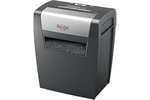 Rexel 2104569EU Momentum X406 - Destructeur de Documents Coupe Croisée Sécurité P4, Capacité 7-6 Feuilles (70-80 g/m²), Corbeille 15 litres Amovible