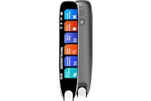 YWNYT Scan Übersetzer Stift mit Kamera, Neu 142 Sprachen Echtzeit Sprachübersetzer, Touchscreen Intelligenter Lesestift, Echtzeit-Scan-Lesestift für Legasthenie, Studenten, Reisende