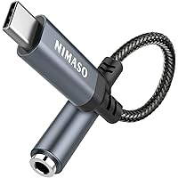 NIMASO USB C till 3,5 mm uttagsadapter, typ C till 3,5 mm hörlurar Aux digitalt ljud hörlursadapter för Samsung Galaxy S20 Ul