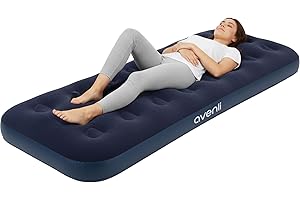‎AVENLI AVENLI Aufblasbares Luftbett 191x73x22 cm komfortable Luftmatratze 1 Person ideal als Gästebett, Camping Matratze und praktisches Reisebett für Erwachsene