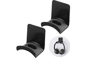 cxxtkcxxlc 2 Stück Headset Halterung, mit Starkem Klebeband, Praktischer und Premium, Wandhalterung Kopfhörer Halter für Gaming-Headsets und Ohrhörer (Schwarz)