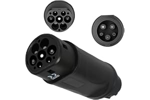 E-S1mple EV Adapter 32A Type 2 (IEC62196-2) to Type 1 (SAE J1772) 7.2KW Electric Vehicle Charger Converter