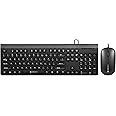 ZEBRONICS JUDWAA 880 Wired USB Keyboard & Mouse Combo, Plug & Play, 105 +12 Integrated Multimedia Keys, 3 Button Mouse, 1000 DPI, High Precision, Advanced Optical Sensor