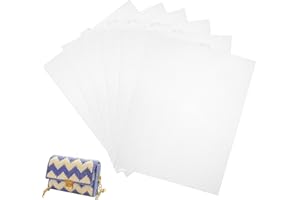 SINZAU Fogli di tela di plastica, Griglia di plastica per punto croce da 6 pezzi, Fogli di tela di tessuto di plastica, per ricamo, artigianato, lavoro a maglia e uncinetto, 33,5 * 26 cm, Trasparente