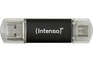 Intenso Twist Line 128 GB, Dual USB-Stick 3.2 Gen 1x1, USB-C und USB-A, 70MB/s, Anthrazit