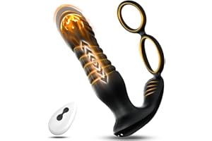 AMOZICI Estimulador prostata juguetes sexuales con10x10 Modos Consoladores.. para hombre con vibración plug anal vibradorador estimulador de próstata hombre Vibrador Sexo