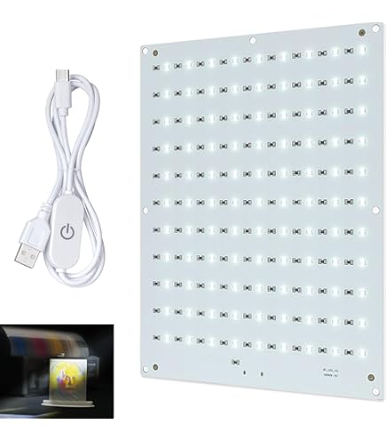 2 stuks 3D-printer LED-lampenset, nachtlampje modellen met 3 soorten licht, 3D-printer creatieve modelverlichting met 1,5 m USB-adapter en oplaadkop, voor Lab A1/A1mini/P1S/P1P/X1C (wit