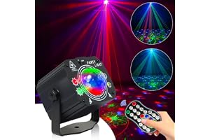 URAQT Disco Lights, Partylampor, 60 lägen discoljus RGB 360° roterbar, discoljus med 2 m USB-kabel och trådlös fjärrkontroll