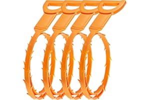 SENHAI Hair Drain Clog Remover, 4 Pack Drain Auger Cleaning Plumbing Tool for Sink, Shower Tube Drain