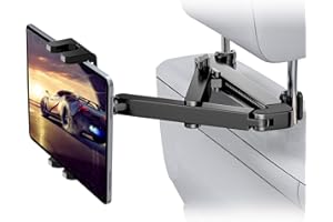 PEASTREX Tablet-Halterung für Auto-Kopfstütze [3-in-1 Dreieck-Verlängerungsarm] Tablet-Autohalterung für Rücksitz, Roadtrip Essentials für Kinder, iPad-Autohalterung für 11,9 - 37,1 cm Tablets und Handys, iPad