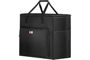 BUBM Computer Nylon Tragetasche, Desktop-PC Computer-Host Tasche, Groß Aufbewahrungstasche für Transportieren von Computer-Hauptprozessorgehäuse, Monitor, Tastatur und Maus (64 * 40 * 54cm)