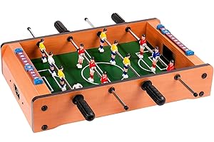 Unibos | Mini Table Top Foosball Game | 41cm x 23cm | Six-A-Side Football Table Game For Kids & Adults | Indoor & Outdoor Entertainment, Bars, Parties | Football Gift