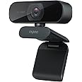 RAPOO C260 HD Webcam 1080p Computer Camera - Microphone Laptop USB PC, HD Full Gaming Computer Camera, Recording Pro Video WebCam for Calling, Conferencing, 95-Degree Live Streaming Widescreen