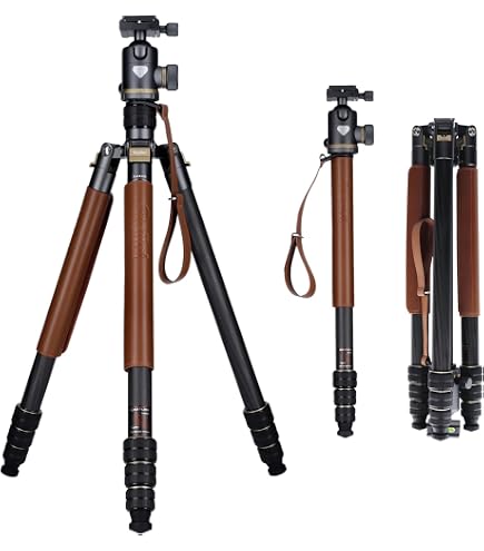 Polaroid PLTRI8 Robuust Mini-statief – Met Draai- En Kantelkop, Inklapbaar 56 Cm, Uitschuifbaar Tot 144 Cm, 3-delige Poten