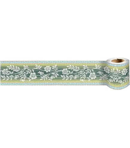 Bordi Greche Adesivi Per Pareti Dostear - Striscia Decorativa Verde Giada, 5 Cm X 500 Cm, PVC Impermeabile - Foto 8