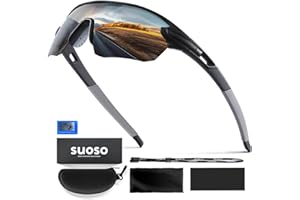 ‎SUOSO suoso Sportbrille-Fahrradbrille-Herren-Damen-Polarisierte-Sonnenbrille-Sunglasses-Men-Women-UV400 Schutz-Schnelle Brille Rave For RIDE