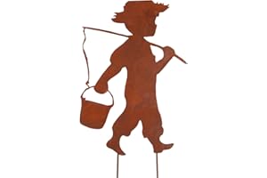 UNUS RM E-Commerce - Spina da giardino per ragazzi con canna di ruggine, misura media