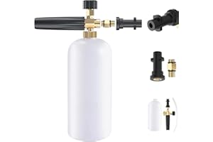 STONE BANKS Snow Foam lance Schiuma Cannon Lancia Schiuma Regolabile Cannone Schiumogeno 1L per Serie Karcher K Series K2/K3/K4/K5/K6/K7 Rondella ad Alta Pressione Pistola di Lavaggio
