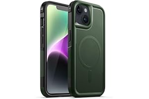 ‎JETECH JETech Etui dla iPhone 14 6,1 Cala Kompatybilny z MagSafe, Ciężki Obowiązek Dwuwarstwowe Wytrzymała Ochrona, Odporny na Wstrząsy Ochronna Wytrzymały Magnetyczne Osłona Telefonu (Północny Zielony)