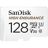 SanDisk High Endurance microSDXC Bellek Kartı 128 GB + Adapt&ouml;r (Dash Camları ve &Ouml;zel G&uuml;venlik Kameraları i&ccedil;in, 100 MB/s Okuma
