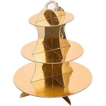 3X Présentoirs À Gâteaux En Carton Avec Motifs De Noël - Assiettes À Gâteaux À 3 Étages Pour