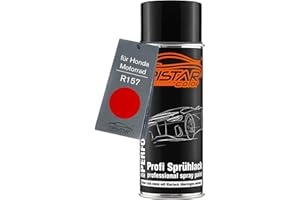 TRISTARcolor Peinture moto Bombe de peinture pour Honda Motorrad R157 Italian Red Peinture de base aérosol 400 ml