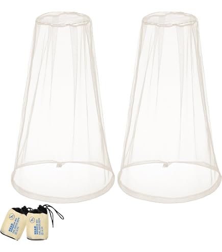 3 Filets Anti-moustiques Pour Tête - Protection Insectes Camping Et Randonnée