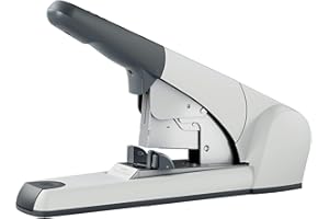 Leitz Cucitrice da Ufficio ad Elevata Capacità fino a 120 Fogli, Argento, Design Ergonomico, Include Cartucce per Punti, 55530084