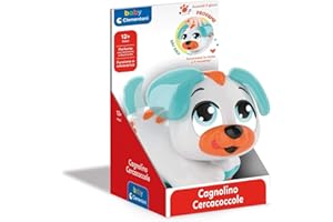 Clementoni Baby Cagnolino Cercacoccole, Gioco Interattivo Musicale per Bambini 12+ Mesi, Centro attività Prima Infanzia, Cane da Accarezzare per Riprodurre Canzoni e Filastrocche, 17450