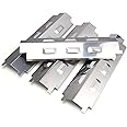 GriHero 37 cm Heating Plate Flame Distributor Replacement Parts for Enders, Barbecook, Uniflame, Charbroil, Outback & Other Models, Stainless Steel Burner Cover Gas Grill Accessories, Pack of 4