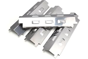 GriHero 37 cm piastra di ricambio, distributore di fiamma per Enders, Barbecook, Uniflame, Charbroil, Outback & altri modelli, copertura bruciatore in acciaio porcellana per barbecue a gas, 4 pezzi