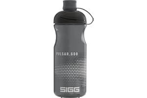 SIGG - Gourde de vélo - Pulsar Anthracite - Pincable - Passe au lave-vaisselle - Légère comme une plume - Anti-fuite - Sans BPA - Accessoire de sport et de vélo - Anthracite - 0,6 l