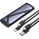 UGREEN Case Esterno M.2 NVMe NGFF USB C 3.2 Gen 2 per Disco Rigido M/M&B Key 2TB con UASP 10Gbps, Adattatore SATA con Cavo US