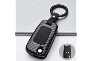 ontto Black Carbon Fiber Car Key Case Cover For Vauxhall Astra Insignia Mokka Zafira Corsa Merova Karl Viva ABS 2 Button
