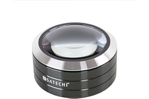 SATECHI ReadMate LED-Desktop-Lupe mit bis zu 5-facher Vergrößerung – inklusive Tragetasche